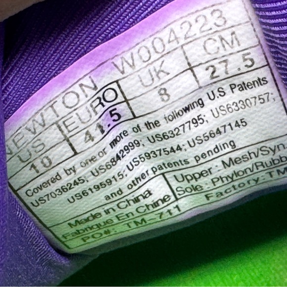 Newton running lady Isaac marina/violet women’s 10 - Picture 12 of 12